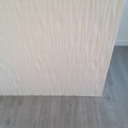 Umkleide Trennwand mit 3 D Dekofraesung 4